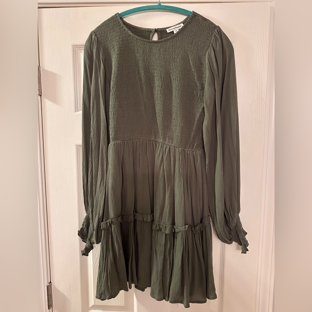 Newbury Kustom Olive Long Sleeve Dress
